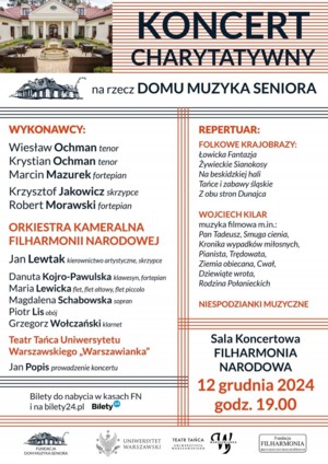 Koncert Charytatywny na rzecz Domu Muzyka Seniora