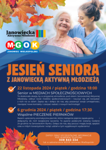 Bilety na wydarzenie - Jesień Seniora z JAM - WSPÓLNE PIECZENIE PIERNIKÓW, Janowiec Wielkopolski