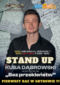 Bilety na wydarzenie - Stand-up Kuba Dąbrowski "Bez przekleństw", Grybów