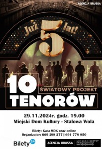 Bilety na wydarzenie - 10 Tenorów 5-lecie, Stalowa Wola