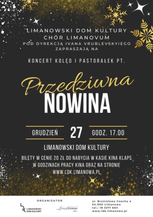 Koncert kolęd i pastorałek "Przedziwna Nowina" 