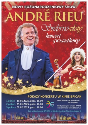 André Rieu - pokaz koncertu 19 stycznia 2025