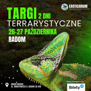 EXOTICARIUM Radom - Targi Terrarystyczne 26-27 PAŹDZIERNIKA