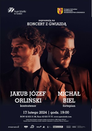 „Koncert z Gwiazdą: Jakub Józef Orliński i Michał Biel”