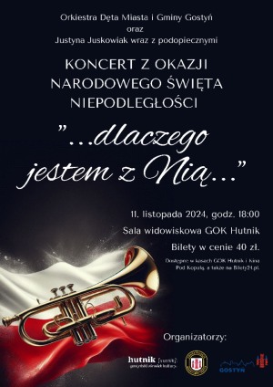 "...dlaczego jestem z Nią..." - koncert z okazji Narodowego Święta Niepodległości