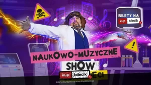 Interaktywne, humorystyczne widowisko z wykonaniem doświadczeń chemicznych i fizycznych na żywo