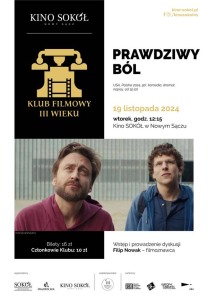 Bilety na wydarzenie - PRAWDZIWY BÓL -  Klub Filmowy III Wieku, Nowy Sącz