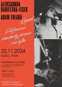 Bilety na wydarzenie - Polifoniczne standardy jazzowe i nie tylko | Koncert Adam Fulara i Aleksandra Danielska-Lisek, Ostrzeszów