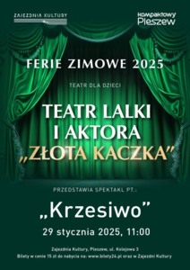 Bilety na wydarzenie - TEATR LALKI I AKTORA ,, ZŁOTA KACZKA " PRZEDSTAWIA SPEKTAKL ,, KRZESIWO ", Pleszew