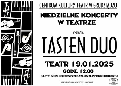 Bilety na wydarzenie - "OGIEŃ I LÓD" - TASTEN DUO - NIEDZIELNE KONCERTY W TEATRZE, Grudziądz