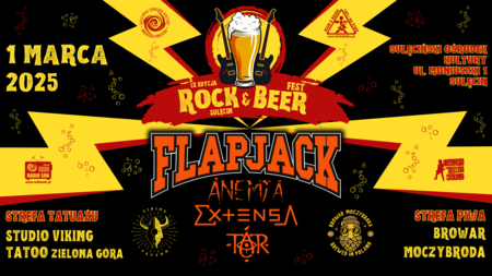 Bilety na wydarzenie - Rock & Beer 2025 - 01.03.2025 - SULĘCIN - FLAPJACK // ANEMJA // EXTENSA // TÁR, Sulęcin