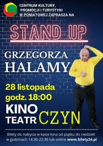 Bilety na wydarzenie - STAND UP: GRZEGORZ HALAMA  |Poniatowa, Poniatowa