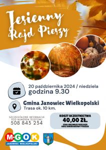 Bilety na wydarzenie - JESIENNY RAJD PIESZY, Janowiec Wielkopolski