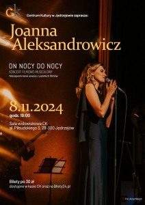 Bilety na wydarzenie - Joanna Aleksandrowicz "Od Nocy do Nocy" , Jędrzejów