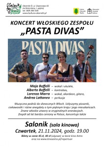 Bilety na wydarzenie - PASTA DIVAS, Oborniki Śląskie