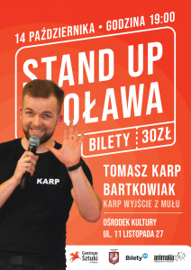 Bilety na wydarzenie - TOMASZ KARP BARTKOWIAK stand up, Oława