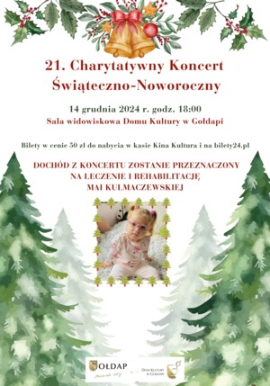 21. CHARYTATYWNY KONCERT ŚWIĄTECZNO-NOWOROCZNY