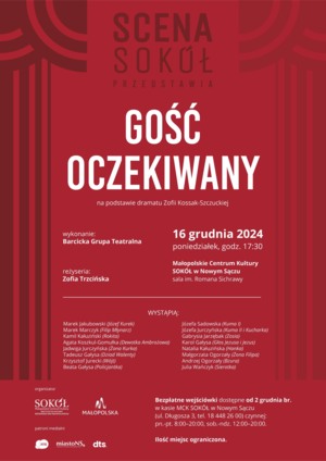 GOŚĆ OCZEKIWANY - BARCICKA GRUPA TEATRALNA (w ramach SCENY SOKÓŁ)