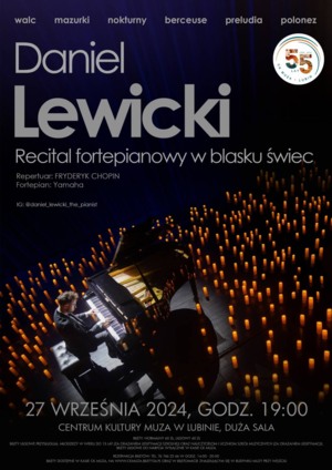 Daniel Lewicki – recital fortepianowy w blasku świec