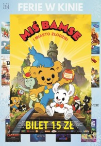 Bilety na wydarzenie - MIŚ BAMSE i MIASTO ZŁODZIEI - 2D dubbing - Ferie w Kinie, Pleszew